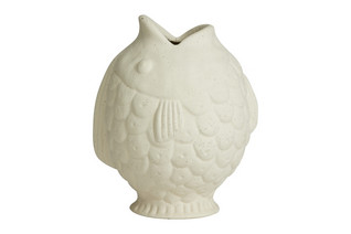 Ducie fish vase S white Nordal