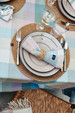 Round Recycled Paper Straw Placemat