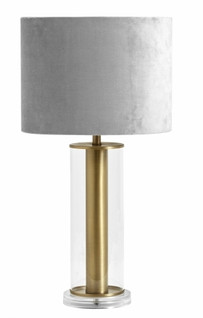 Lampa lamp base clear glass/ gold