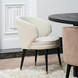 Isola Di Capri Dining chair Bouclé White sand