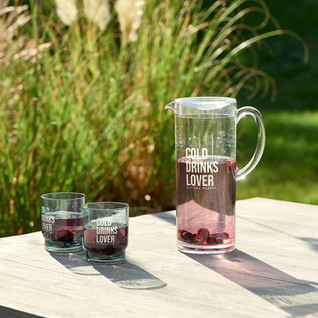 Riviera Maison kannu ja lasisetti Cold Drinks Lover Jug & Glasses Set