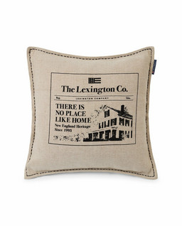 Lexington Like Home Printed Cotton/Jute Pillow Cover