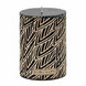 Pillar Candle Feather Black 7x10 Riviera Maison