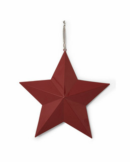 Red Metal Star 40X40 cm