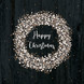 White Wreath lautasliina musta 33x33