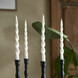 Riviera Maison Twisted Dinner Candles off White 4pcs