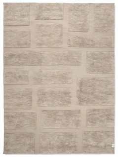 Wool carpet Bricks 170 x 230 cm beige
