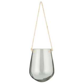 Glass for hanging w/jute string opening Ø:9 cm, Ib Laursen