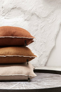 Haomy Chennai pillow cover 45x45 Naturel
