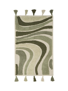 Swirl Carpet Moss Green 60x90