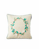 Wreath Logo Organic Cotton  Pillow Cover 50x50