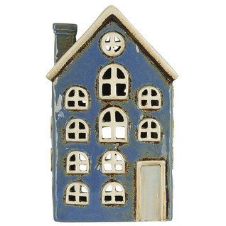 House of tealight Nyhavn Blue Ib Laursen