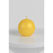 Velvet Ball Candle 10cm Lemon Balmuir