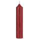 Short Dinner Candle Red Rustic Ø:2.2 H:11