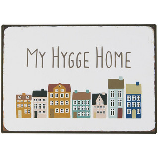Metal sign My Hygge Home 14x20 cm