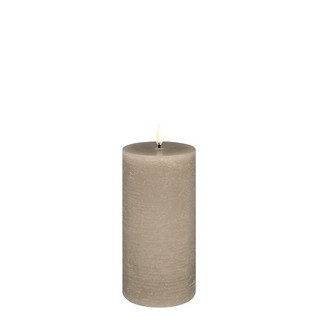 Led Pillar Candle Sandstone Rustic 7,8 x 15 cm , Uyuni