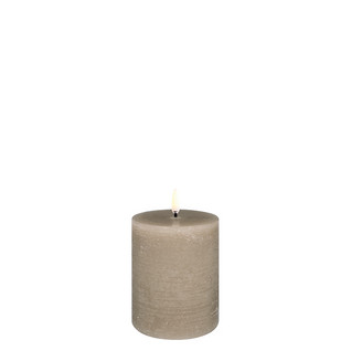 Led Pillar Candle Sandstone Rustic 7,8 x 10 cm , Uyuni