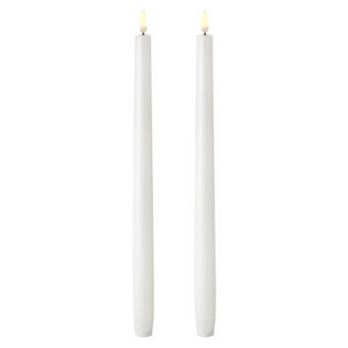 Uyuni Led Dinner Candle Nordic White 2,3x35 cm, 2 pcs/box