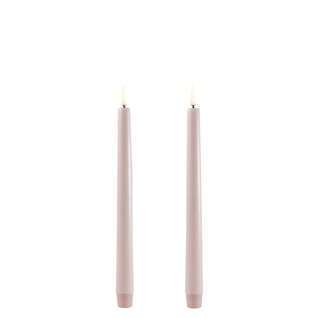 Uyuni Led Dinner Candle Beige 2,3x25 cm, 2 pcs/box