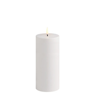 Outdoor Led Pillar Candle White 7,8 x 17,8 cm , Uyuni