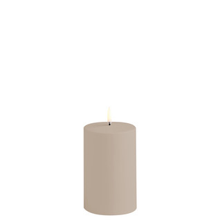 Outdoor Led Pillar Candle Sandstone 7,8 x 12,7 cm , Uyuni