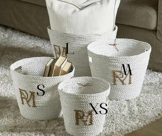 Riviera Maison Monogram Basket 4 Sizes