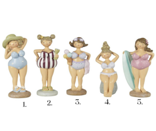 Ladies in Swimwear 5 Different Characters