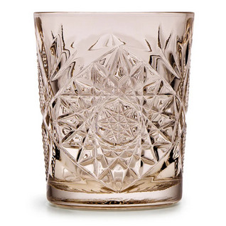 Hobstar Coral pink Drinking glass 35 cl