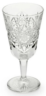 Hobstar Wine glass 30 cl clear