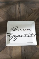 Buon Appetito Square Plate 18x18