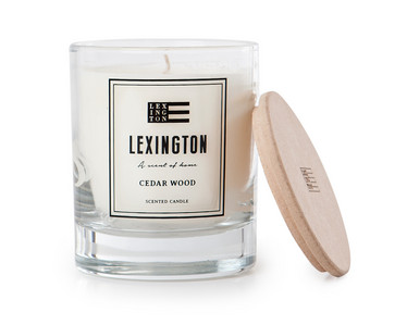Scented Candle With Wooden Lid Cedar Wood