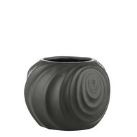 Swirl flower pot black Ø14.5x12.5 cm