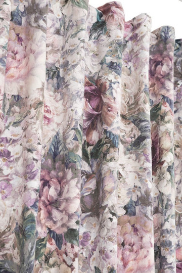 Artflower Curtainset 130x260 Rose
