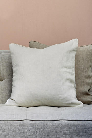 Lovely Linen Pillow case eggshell 50x50