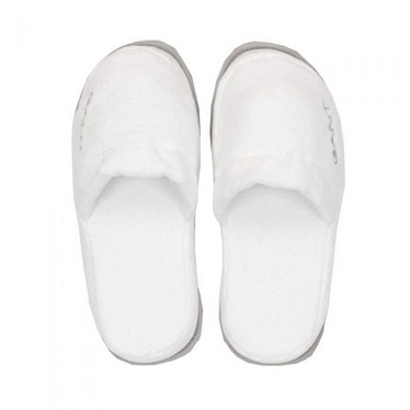 Premium Velour Slippers White