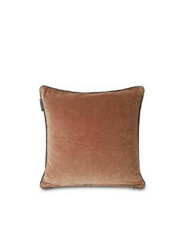 Arts & Crafts Cotton Velvet Pillow Cover Brown