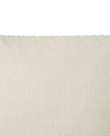 Velvet Cord Cotton Pillow Cover Off White