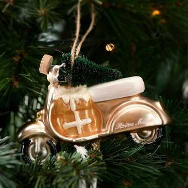 Christmas Scooter Ornament