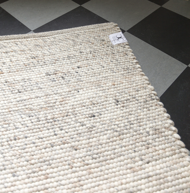 Wool carpet Merino 140 x 200 cm naturbeige