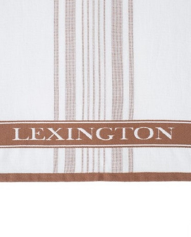 Striped Cotton Terry Logo Kitchen Towel