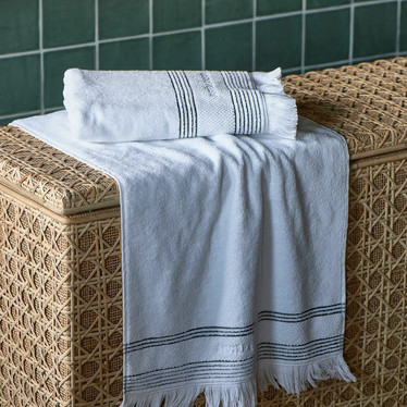 Serene Guest Towel white 50x30 cm