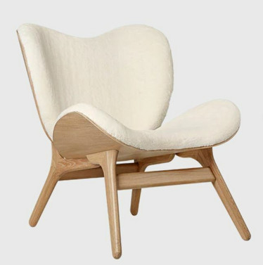 A Conversation Piece- Teddy white - lounge chair