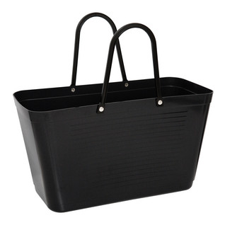 Hinza laukku - Green plastic Large Black