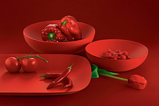 Alessi MW70 RT Punainen Moire tarjotin