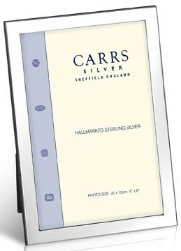 Carrs FNPR2/W sileä 9x6 hopeinen kuvakehys