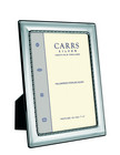 Carrs FR083/W 13x9 hopeinen valokuvakehys oliivi/pallokuviolla