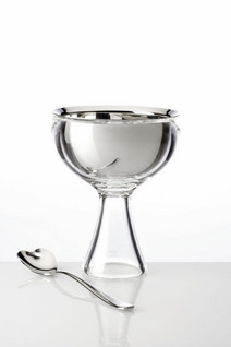 Alessi AMMI01S I Big Love teräksinen jäätelökulho sydänlusikalla