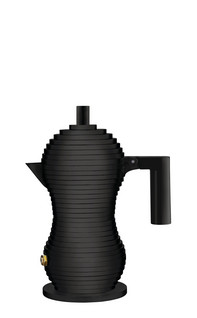 Alessi MDL02/3 BB musta Pulcina espressopannu