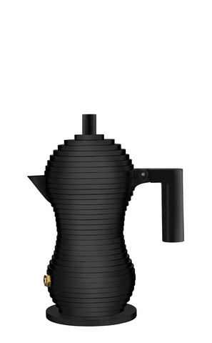 Alessi MDL02/3 BB musta Pulcina espressopannu