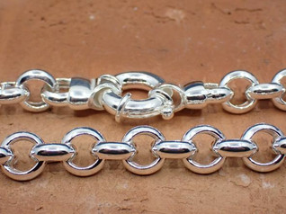 Sac Silver malliston hopeinen 600 papukaulaketju